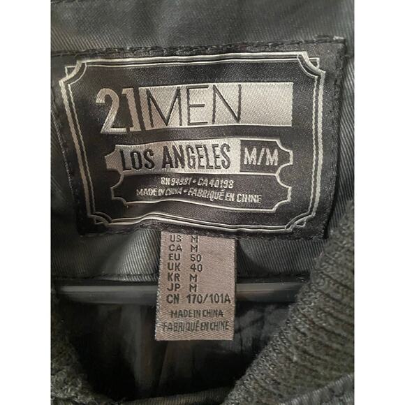 21Men: Los Angeles Lined quilted jacket men's size M - Picture 6 of 6